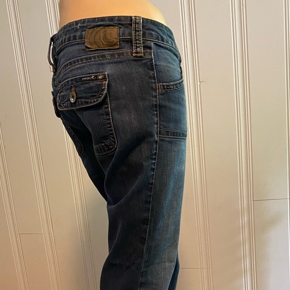 COPY - MAVI I jeans denim pants bottoms dark wash ROMY 30/34 inseam flap pockets - Picture 9 of 12